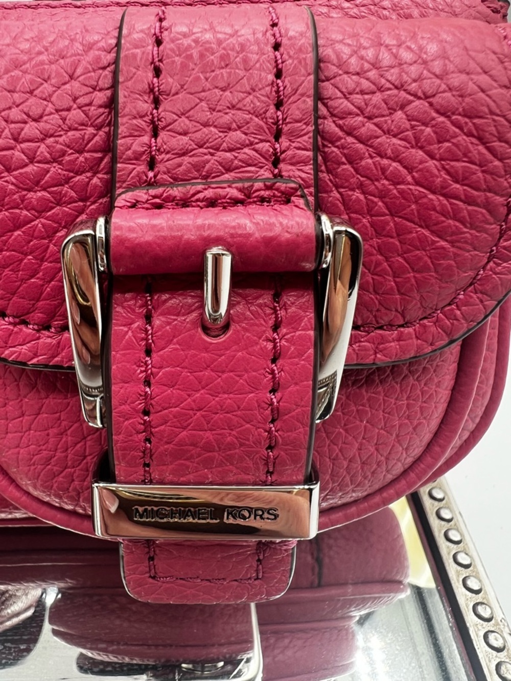 Michael Kors NWT Zoe All Leather Dual-Pocket Shoulder Bag - Picture 9 of 10